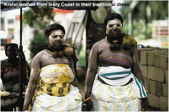 Krahn women traditional dress