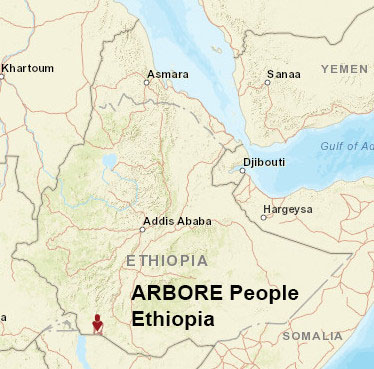 Arbore people map