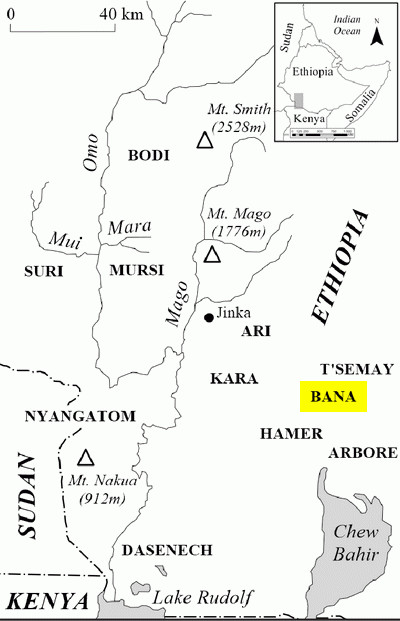 Bana people map