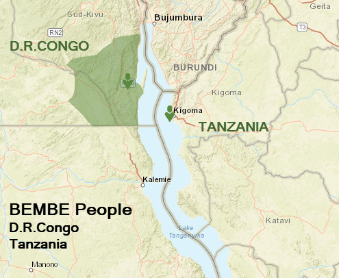 Bembe people Map
