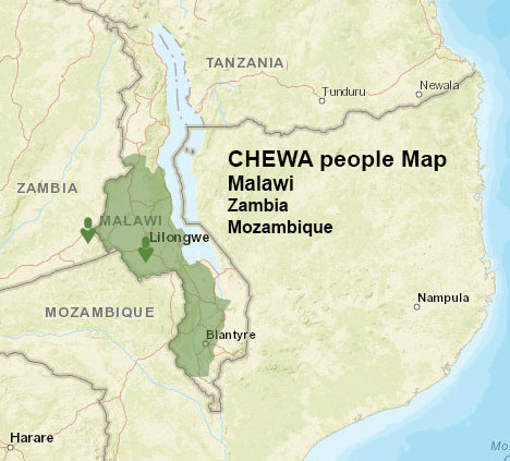 Chewa people map