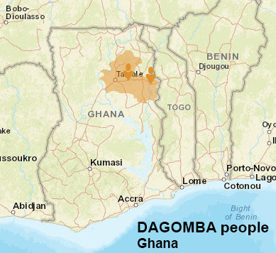 Dagomba people map