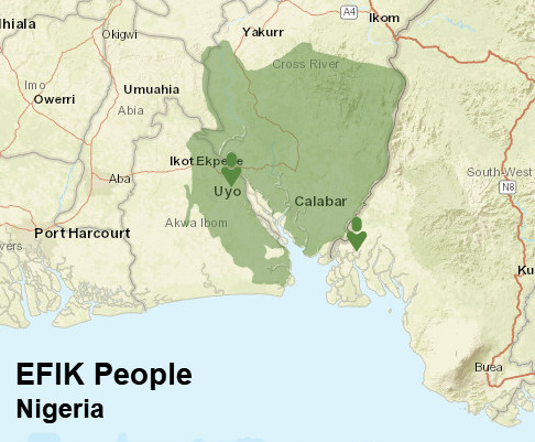 Efik People Map