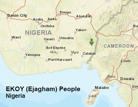 Ekoi people map