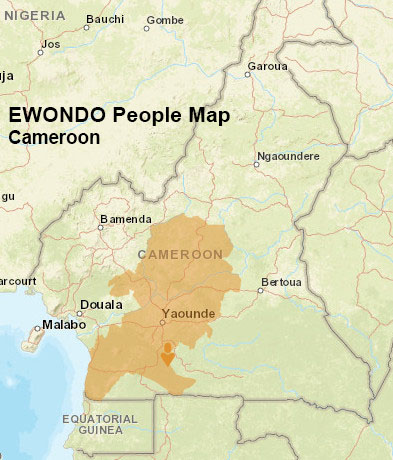 Ewondo people map