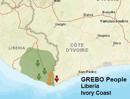 Grebo people map