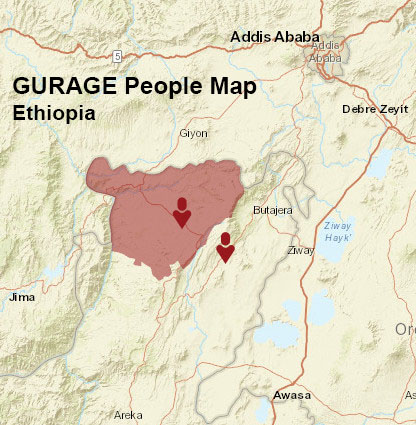 Gurage people map