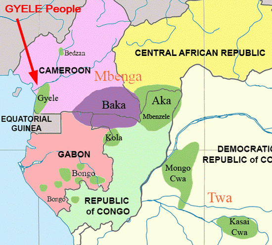 Gyele people map