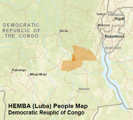 Hemba people map