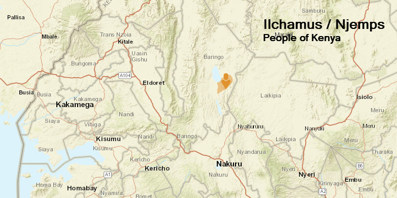 Ilchamus people map