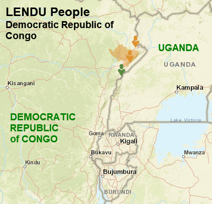 Lendu people Map