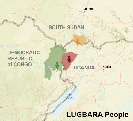 Lugbara people map