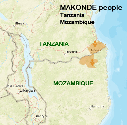 Makonde people Map