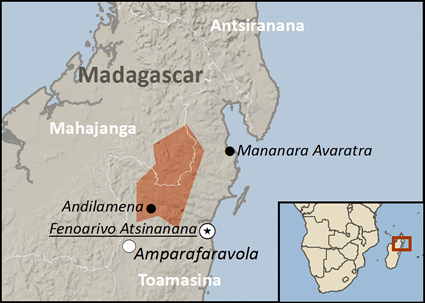 Sihanaka people map