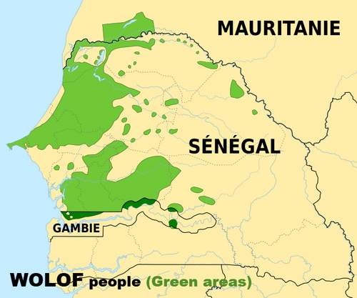 Wolof people Map