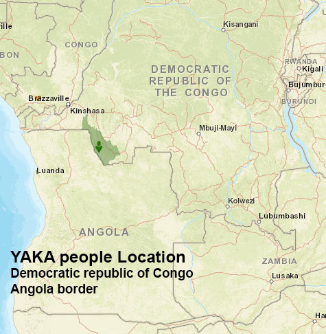 Yaka  people map