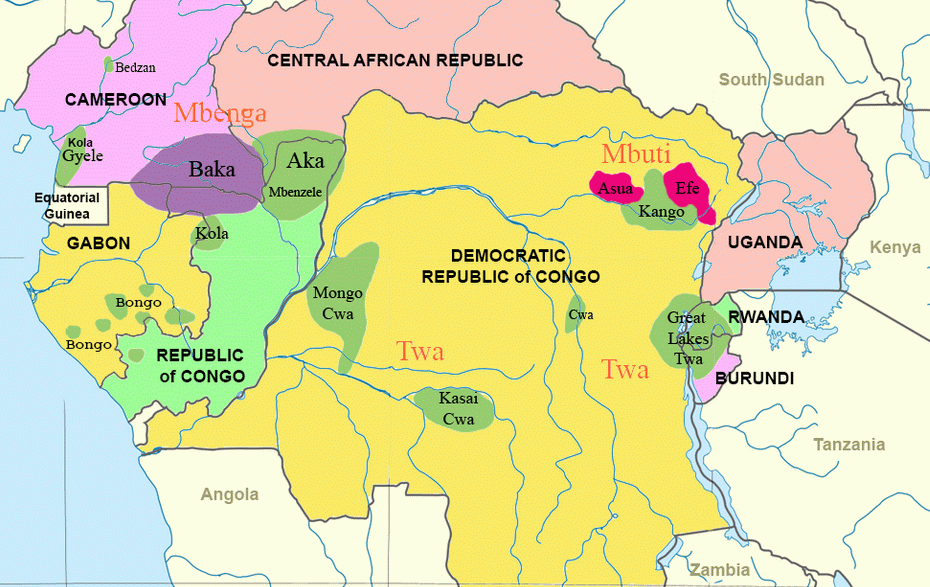 Pygmies map