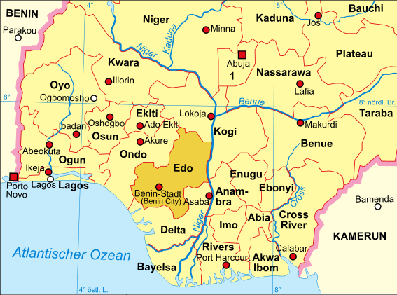 Edo people Map