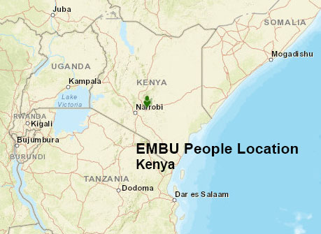 Embu people map