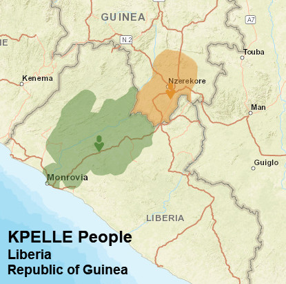 Kpelle People map