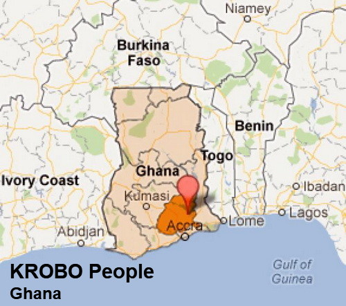 Krobo People Map
