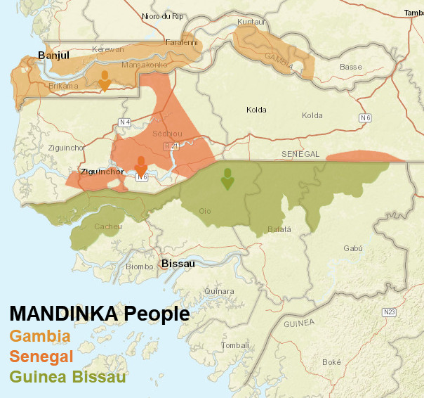 Malinke People Map