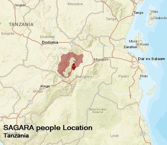 Sagara people map