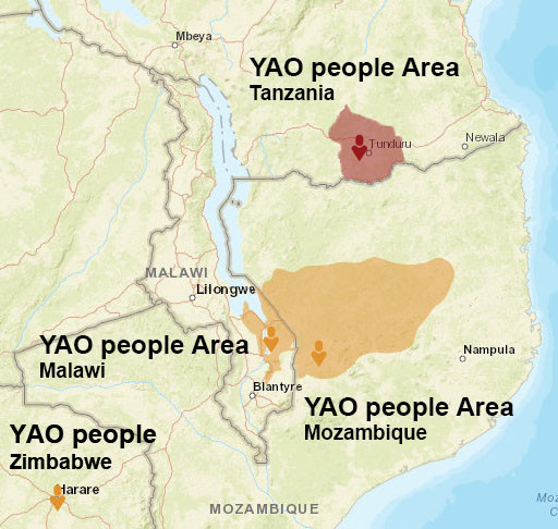 Yao people map